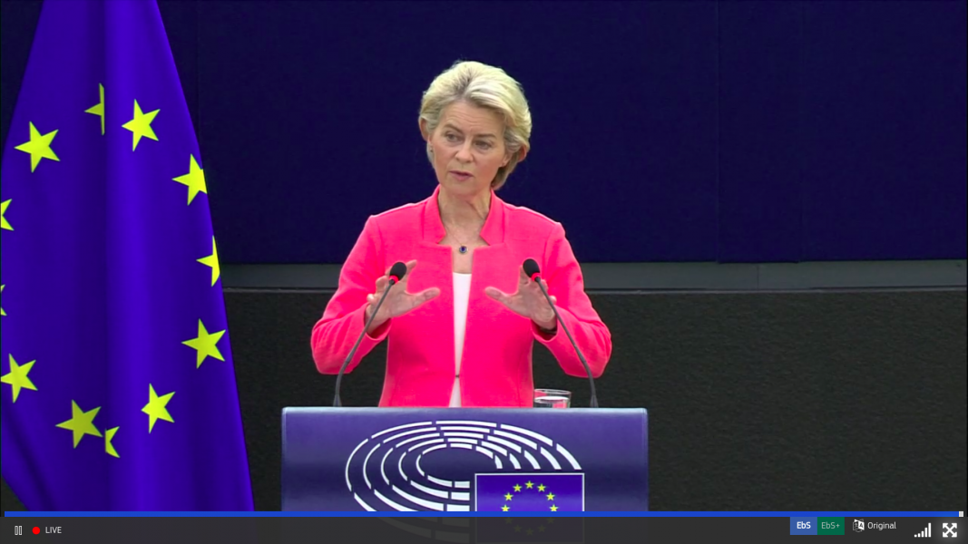 "State of the Union 2021" por Ursula Von der Leyen, presidenta de la Unión Europea 